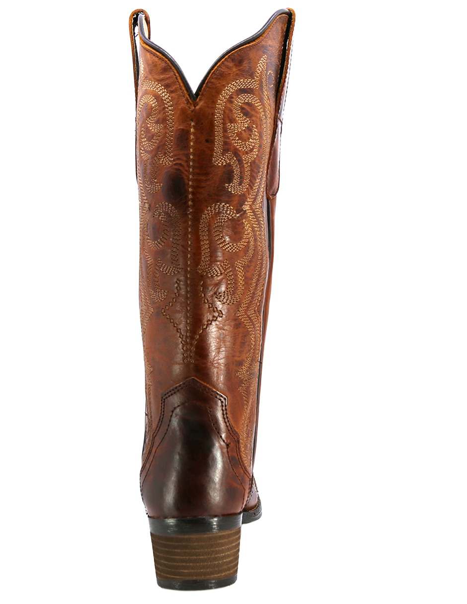Bota Media pierna Western de Piel para mujer 6
